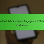 Classified Ads: Audience Engagement Metrics, Evaluation