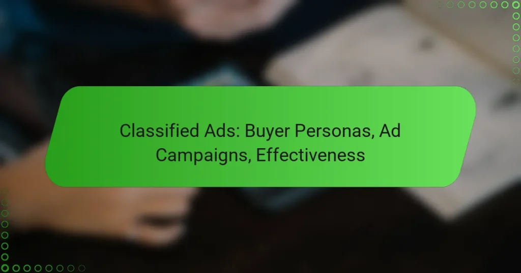 Классифицированные объявления: покупательские персоны, рекламные кампании, эффективность