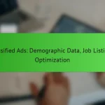 Classified Ads: Demographic Data, Job Listings, Optimization