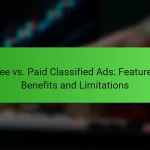 Free vs. Paid Classified Ads: Features, Benefits and Limitations